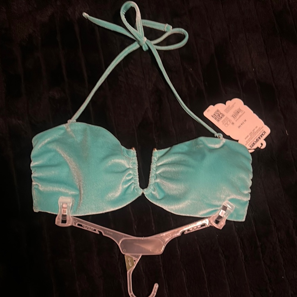 Aqua Blue Women's Bikini Top